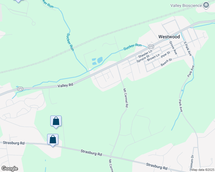 map of restaurants, bars, coffee shops, grocery stores, and more near 140 Maple Avenue in Coatesville