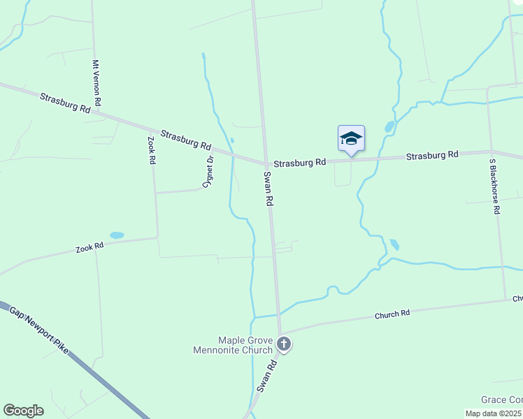 map of restaurants, bars, coffee shops, grocery stores, and more near 950 Swan Road in Atglen