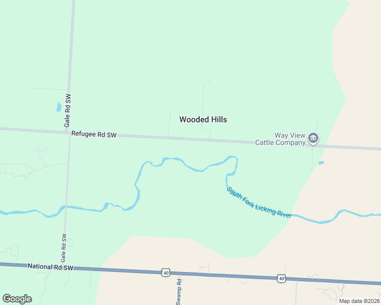 map of restaurants, bars, coffee shops, grocery stores, and more near 3771 Refugee Road Southwest in Hebron