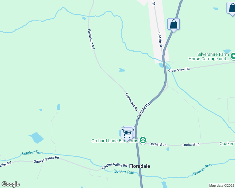map of restaurants, bars, coffee shops, grocery stores, and more near 90 Fairmount Road in Aspers