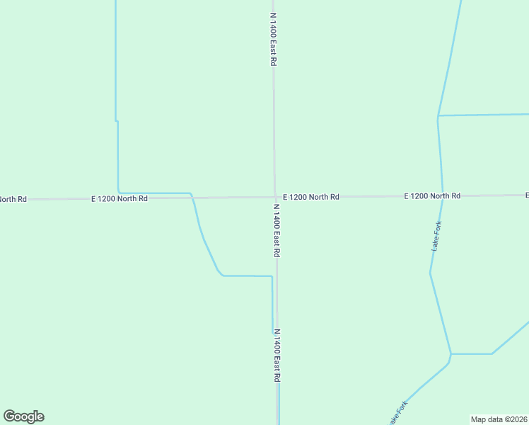 map of restaurants, bars, coffee shops, grocery stores, and more near 1190 North 1400 East Road in Bement