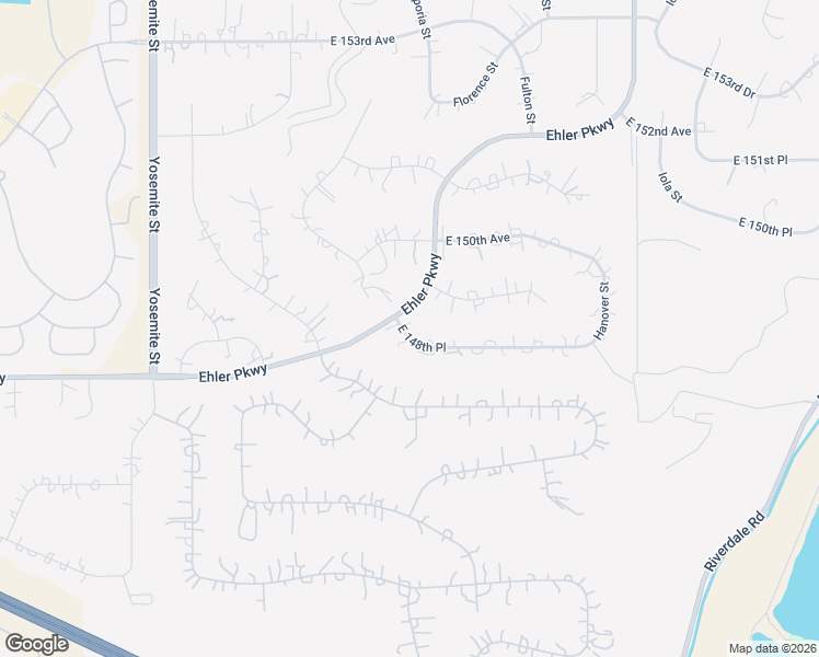 map of restaurants, bars, coffee shops, grocery stores, and more near 9877 East 148th Place in Brighton