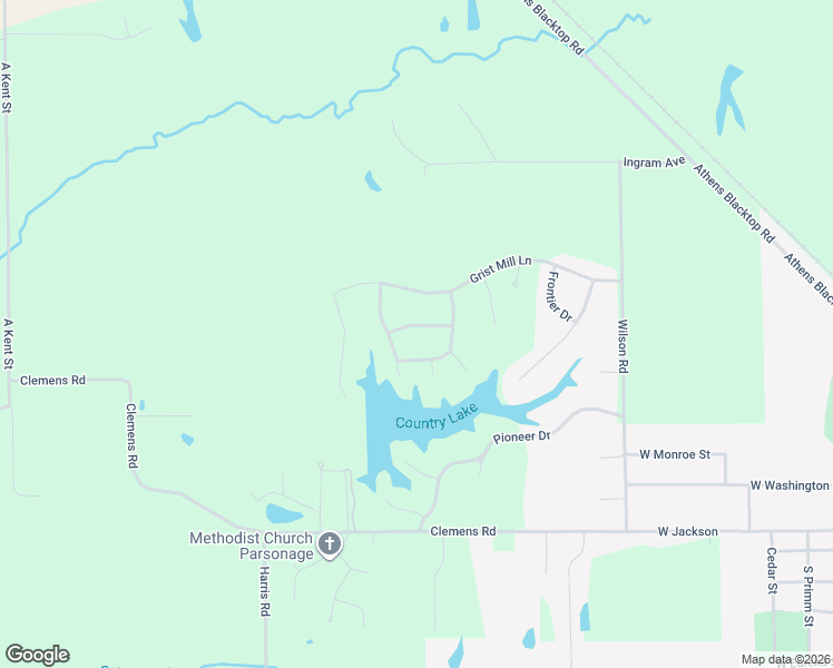 map of restaurants, bars, coffee shops, grocery stores, and more near Wagon Wheel Circle in Athens