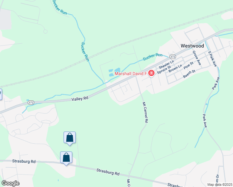 map of restaurants, bars, coffee shops, grocery stores, and more near 32 Maple Avenue in Coatesville