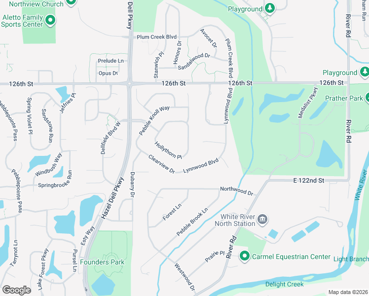 map of restaurants, bars, coffee shops, grocery stores, and more near 12475 Shadow Cove Way in Carmel