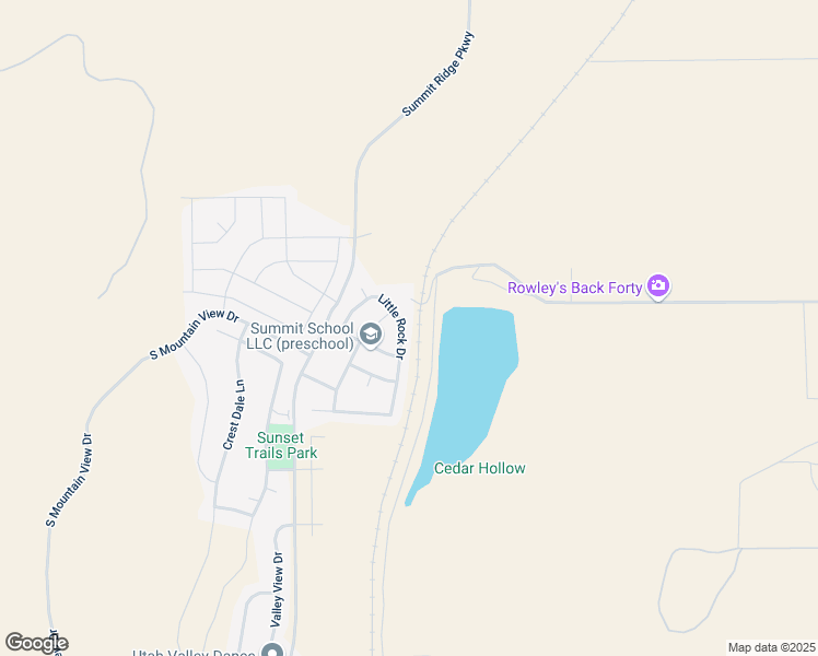 map of restaurants, bars, coffee shops, grocery stores, and more near 561 Little Rock Drive in Santaquin
