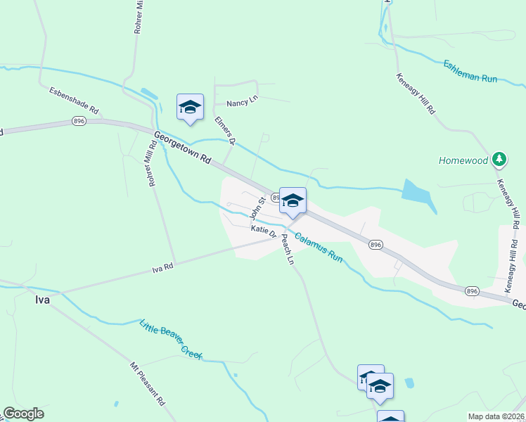 map of restaurants, bars, coffee shops, grocery stores, and more near 83 Taylor Drive in Ronks