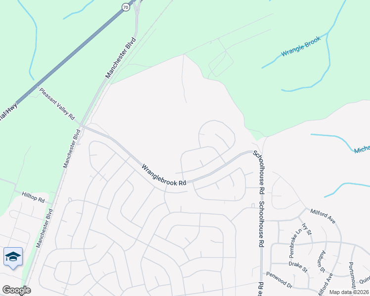 map of restaurants, bars, coffee shops, grocery stores, and more near 14B Spring Street in Jackson Township