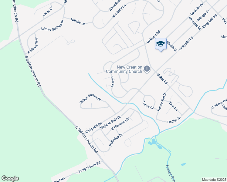 map of restaurants, bars, coffee shops, grocery stores, and more near 2955 Solar Drive in Dover