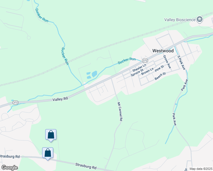 map of restaurants, bars, coffee shops, grocery stores, and more near 25 Linden Street in Coatesville