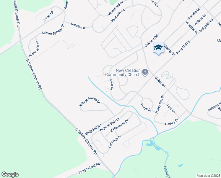map of restaurants, bars, coffee shops, grocery stores, and more near 3118 Equinox Road in Dover