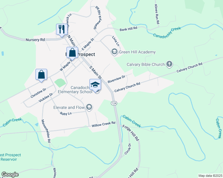map of restaurants, bars, coffee shops, grocery stores, and more near 73 South Main Street in Wrightsville
