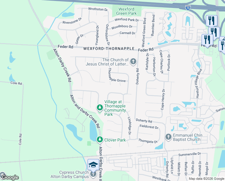map of restaurants, bars, coffee shops, grocery stores, and more near 843 Eddy Court in Galloway