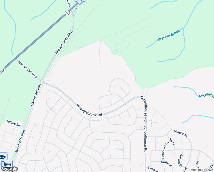 map of restaurants, bars, coffee shops, grocery stores, and more near 87B Birchwood Drive in Manchester Township