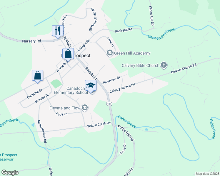 map of restaurants, bars, coffee shops, grocery stores, and more near 73 South Main Street in Wrightsville
