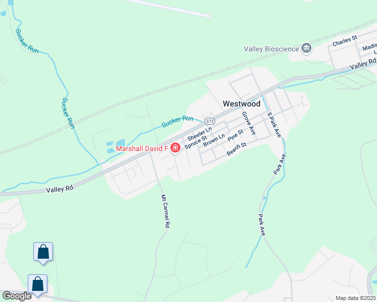 map of restaurants, bars, coffee shops, grocery stores, and more near 33 Steel Avenue in Coatesville