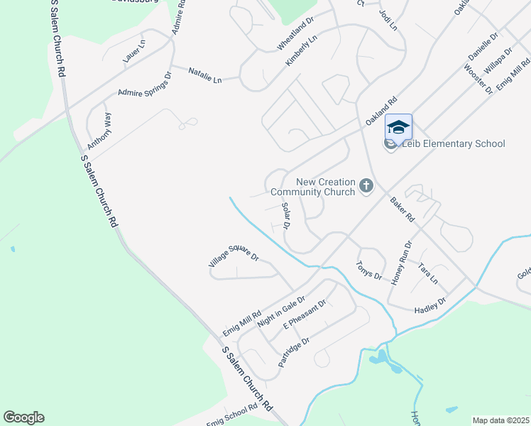 map of restaurants, bars, coffee shops, grocery stores, and more near 3115 Galaxy Road in Dover