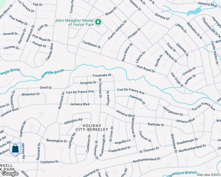 map of restaurants, bars, coffee shops, grocery stores, and more near 244 Fort De France Avenue in Toms River