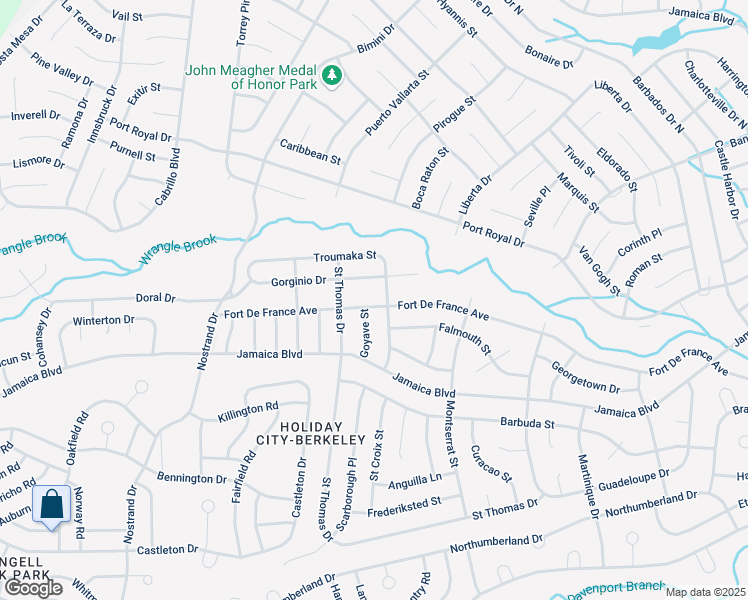 map of restaurants, bars, coffee shops, grocery stores, and more near 244 Fort De France Avenue in Toms River
