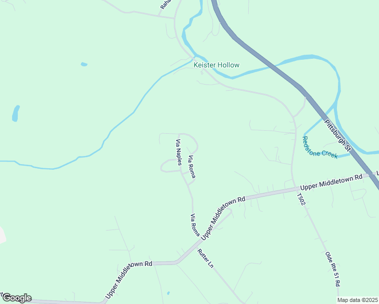 map of restaurants, bars, coffee shops, grocery stores, and more near 34 Vía Roma in Smock