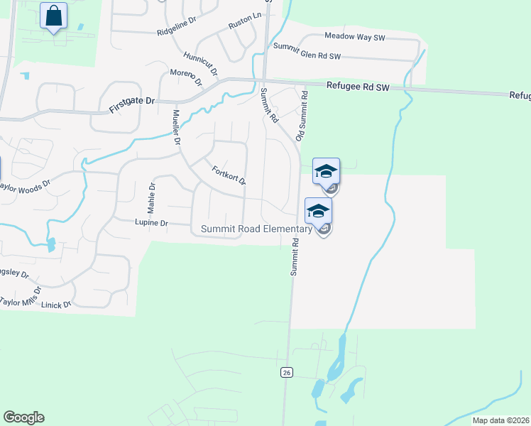 map of restaurants, bars, coffee shops, grocery stores, and more near 1237 Mastell Drive in Reynoldsburg