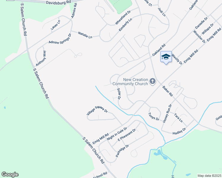 map of restaurants, bars, coffee shops, grocery stores, and more near 3110 Galaxy Road in Dover