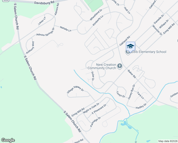 map of restaurants, bars, coffee shops, grocery stores, and more near 3114 Galaxy Road in Dover