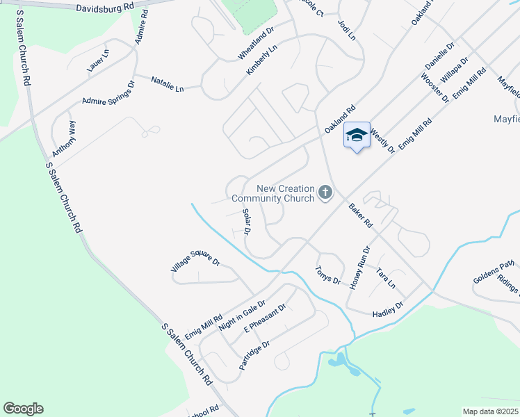 map of restaurants, bars, coffee shops, grocery stores, and more near 2958 Milky Way in Dover