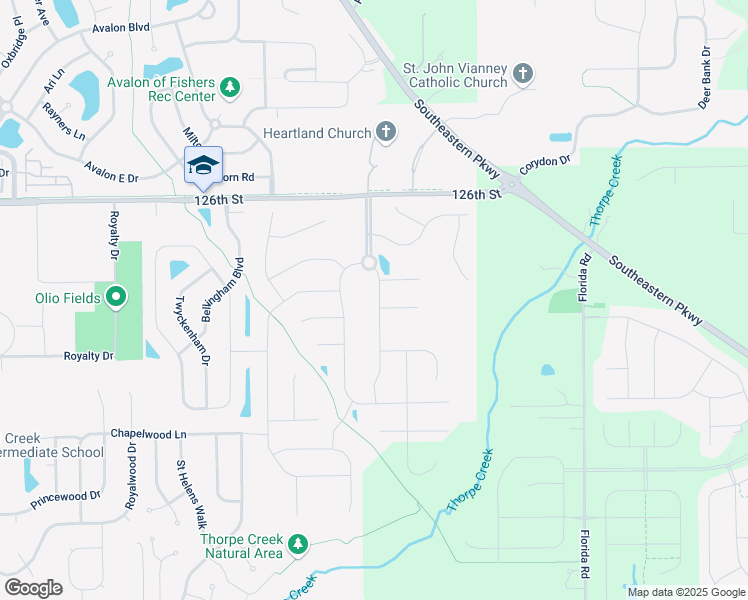 map of restaurants, bars, coffee shops, grocery stores, and more near 14869 Silent Bluff Court in Fishers