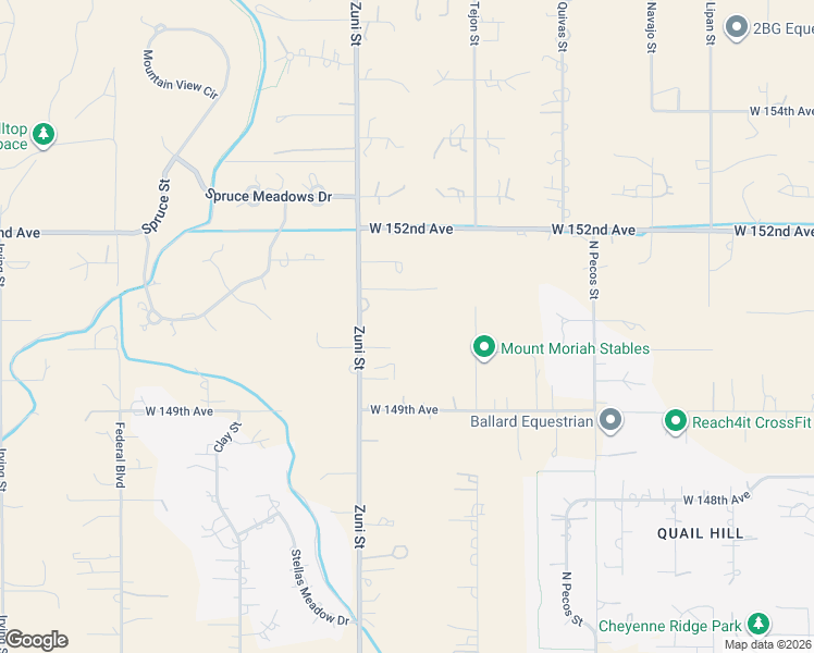 map of restaurants, bars, coffee shops, grocery stores, and more near 2198-2100 West 150th Avenue in Broomfield