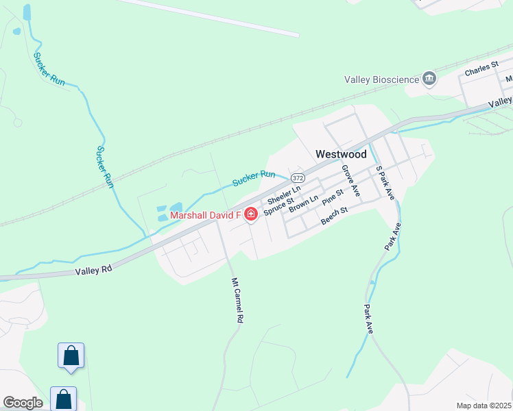 map of restaurants, bars, coffee shops, grocery stores, and more near 21 Steel Avenue in Coatesville