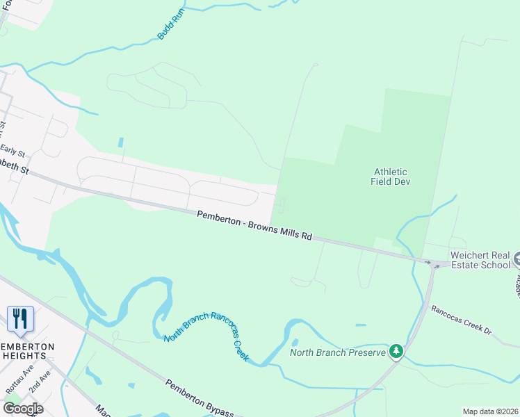 map of restaurants, bars, coffee shops, grocery stores, and more near 228 Anderson Road in Pemberton