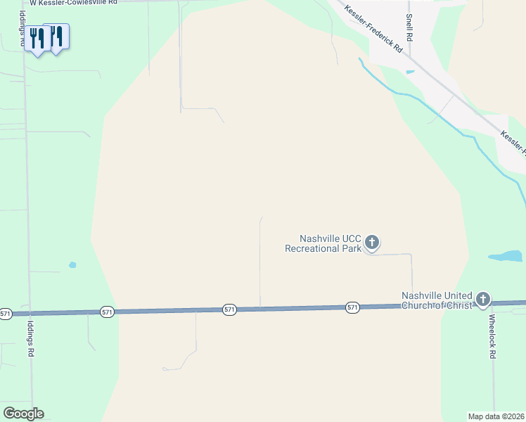 map of restaurants, bars, coffee shops, grocery stores, and more near 5235 Ohio 571 in West Milton