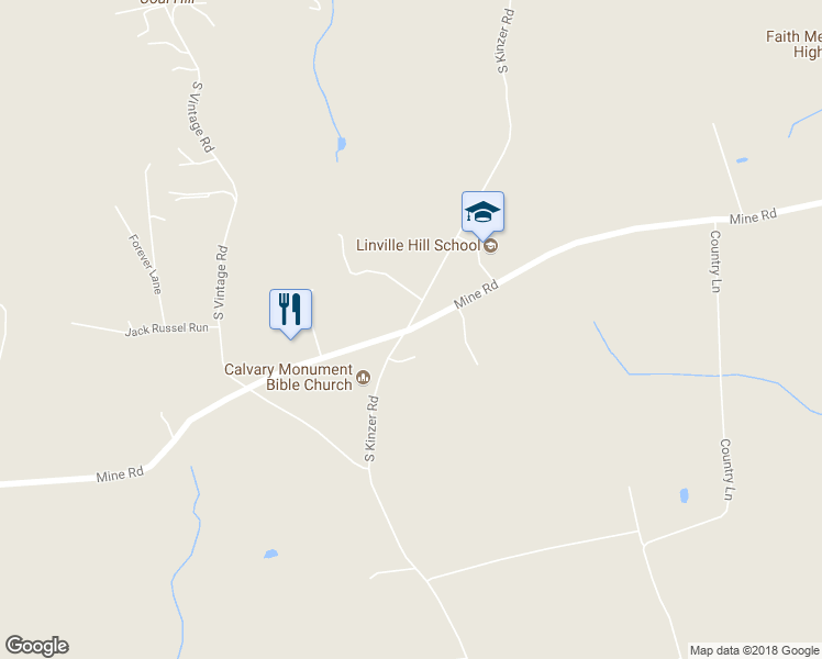 map of restaurants, bars, coffee shops, grocery stores, and more near 1646 Mine Road in Paradise