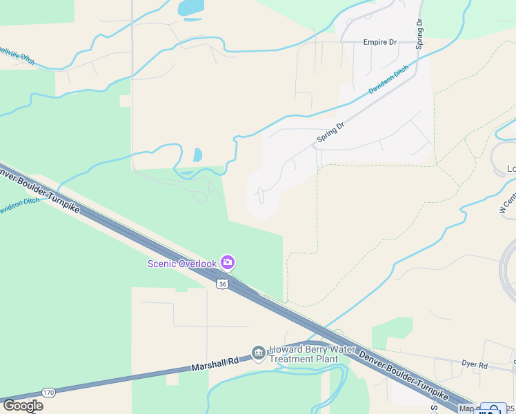 map of restaurants, bars, coffee shops, grocery stores, and more near 7 Benchmark Drive in Boulder