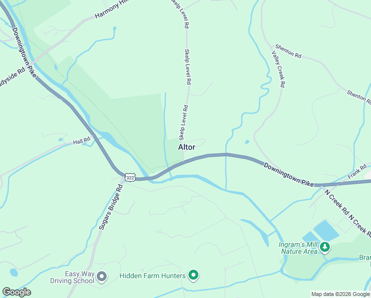 map of restaurants, bars, coffee shops, grocery stores, and more near 830 Hillside Drive in West Chester