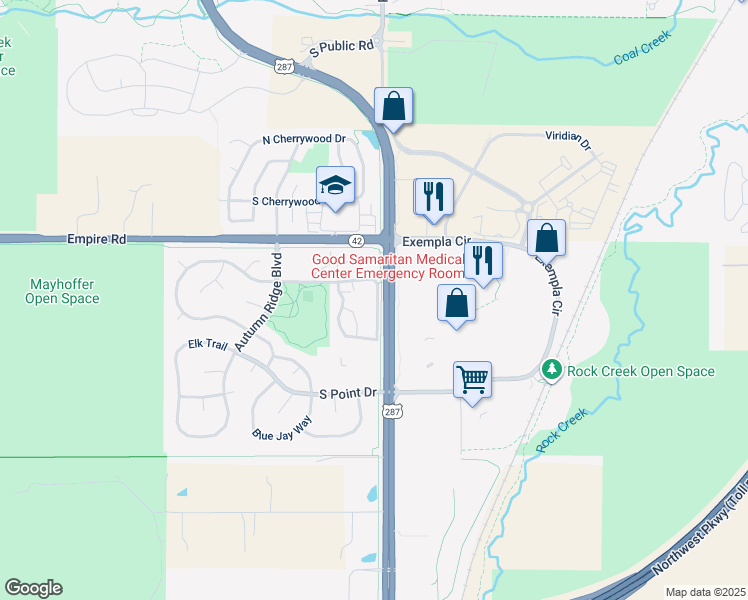 map of restaurants, bars, coffee shops, grocery stores, and more near 217 Remuda Lane in Lafayette