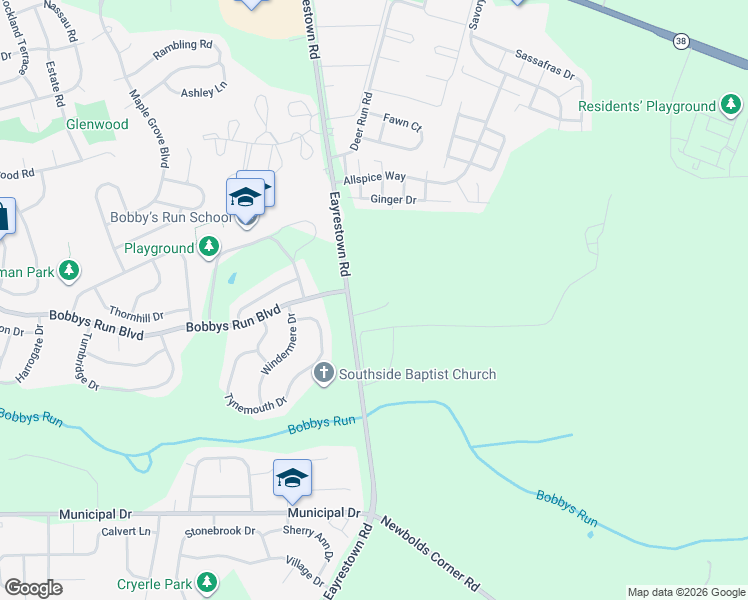 map of restaurants, bars, coffee shops, grocery stores, and more near 692 Eayrestown Road in Lumberton