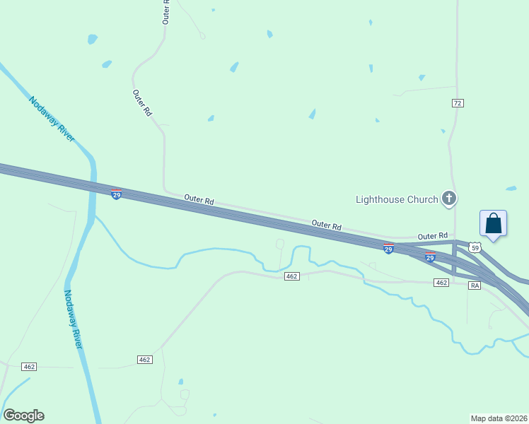 map of restaurants, bars, coffee shops, grocery stores, and more near Outer Road in NW POINT