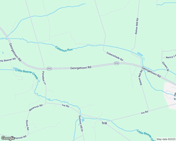 map of restaurants, bars, coffee shops, grocery stores, and more near 542 Georgetown Road in Ronks