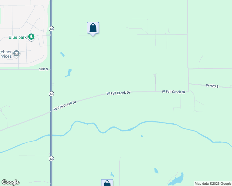 map of restaurants, bars, coffee shops, grocery stores, and more near 8566 West Fall Creek Drive in Pendleton