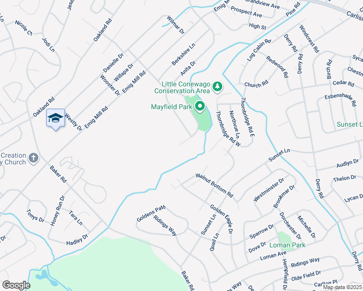 map of restaurants, bars, coffee shops, grocery stores, and more near 2612 Sedgewick Avenue in Dover