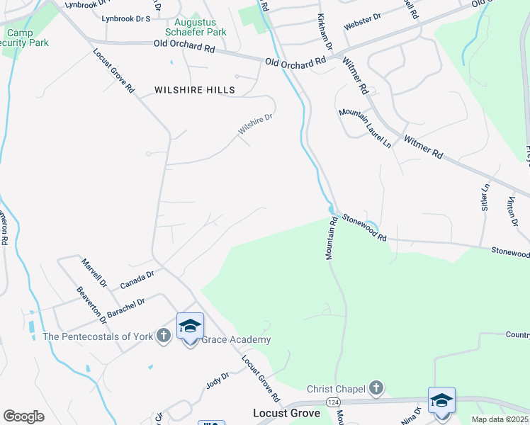 map of restaurants, bars, coffee shops, grocery stores, and more near 3820 Laurel Lane in East York