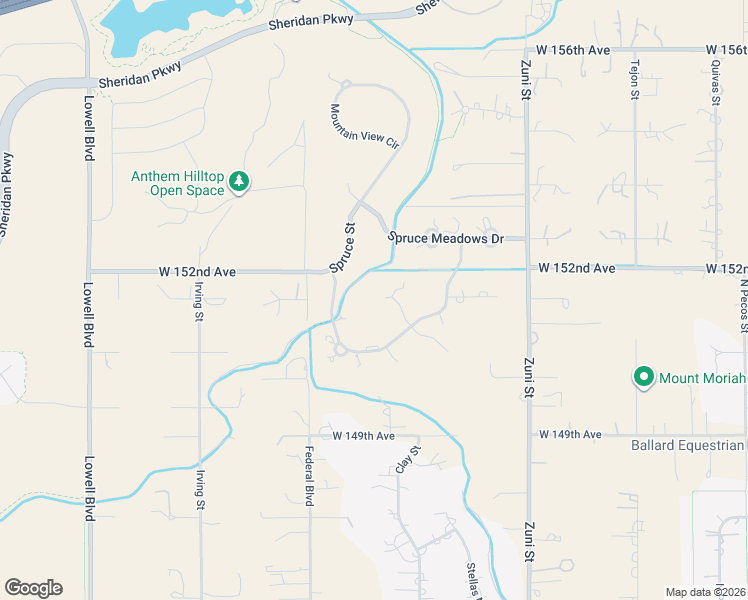 map of restaurants, bars, coffee shops, grocery stores, and more near 15133 Prairie Place in Broomfield