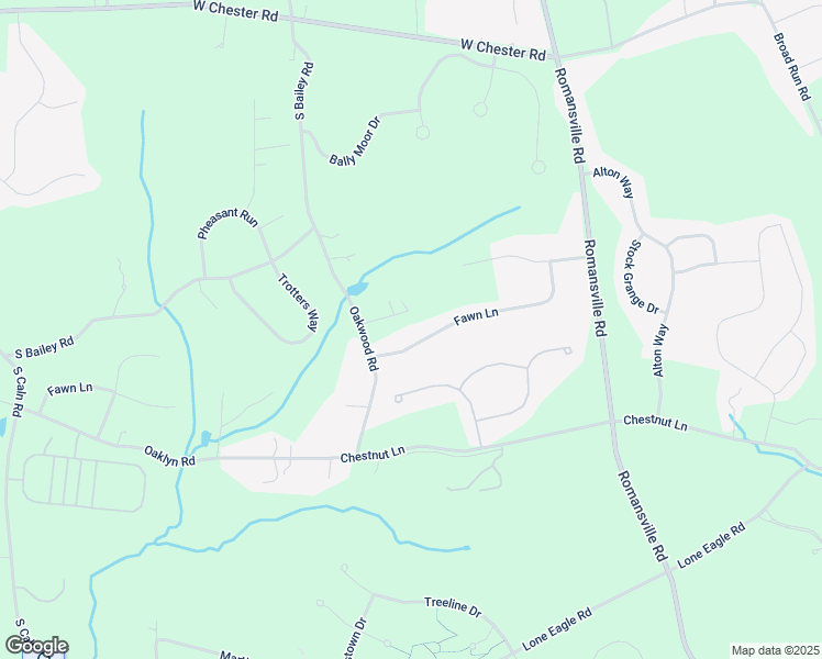 map of restaurants, bars, coffee shops, grocery stores, and more near 2073 Fawn Lane in Coatesville