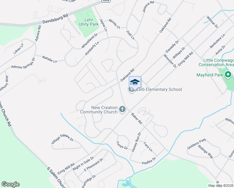 map of restaurants, bars, coffee shops, grocery stores, and more near 3057 Milky Way in Dover