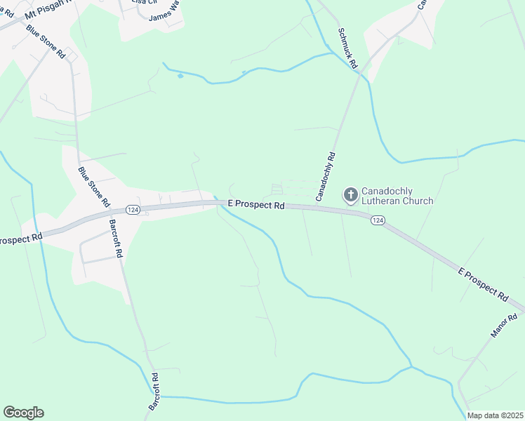 map of restaurants, bars, coffee shops, grocery stores, and more near 4848 East Prospect Road in York