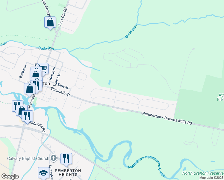 map of restaurants, bars, coffee shops, grocery stores, and more near 132 Lemmon Avenue in Pemberton