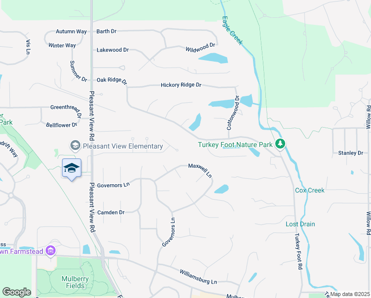 map of restaurants, bars, coffee shops, grocery stores, and more near 10233 Oak Ridge Drive in Zionsville