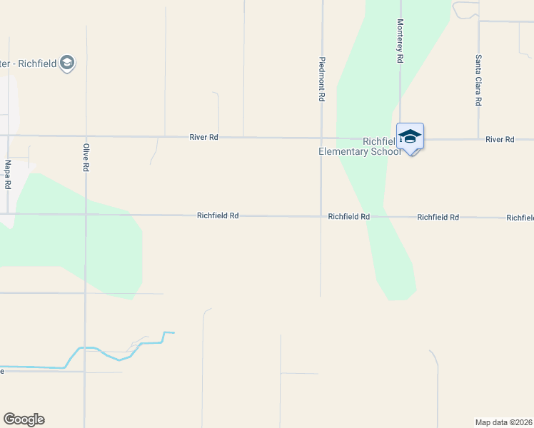 map of restaurants, bars, coffee shops, grocery stores, and more near Richfield Road in Richfield